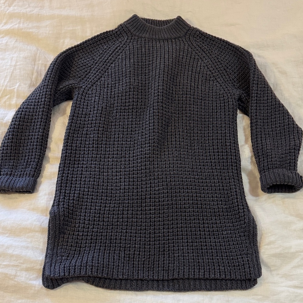 Thick, warm grey merino wool sweater by Everlane, womens S